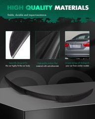 Glossy Black Carbon Fiber Trunk Spoiler Wing 2005-2015 BMW E90 3 Series Sedan
