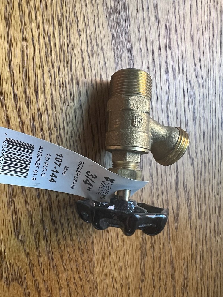 Legend Valve 107144 Three Quarter Inch Male Boiler Drain