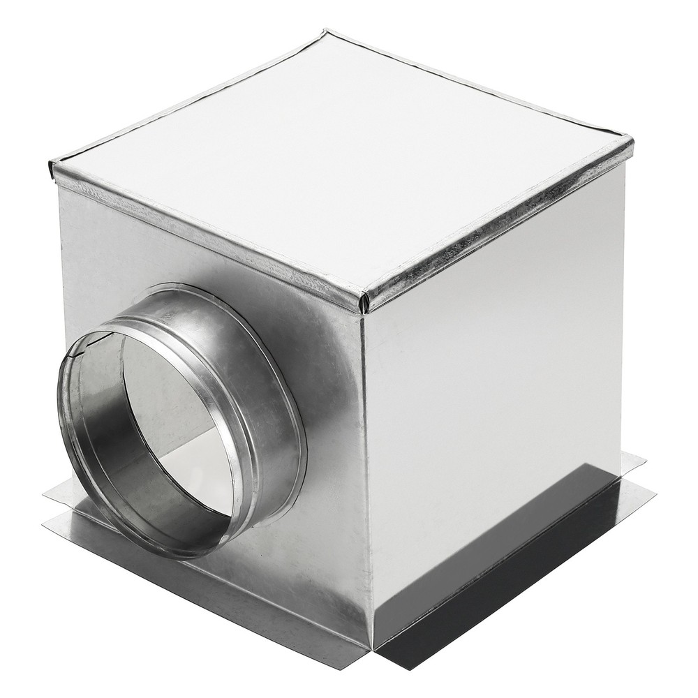 HVAC 90 Degree Ceiling Register Box, 10″ x 10″ x 6″ Fits 6″ Duct