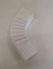 3″ x 2″ DOWNSPOUT ELBOW FOR GUTTERS, ALUMINIUM 75° ANGLE, OAL 9″ LOT OF 10