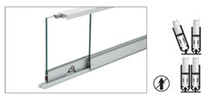 CRL S710A72 Satin Anodized 72″ Security Anti-Lift Track Assembly