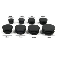 Round Plastic End Caps Tube Inserts Blanking Plugs Bungs for steel tubing Pipe
