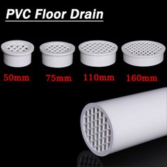 50/75/110/160mm PVC Drainage Pipe Connector Built-in Floor Drain Cover Round