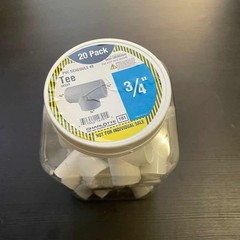 🟢✅Charlotte Pipe 3/4 In PVC Schedule 40 Tee Slip Pipe Fitting 20-Pack