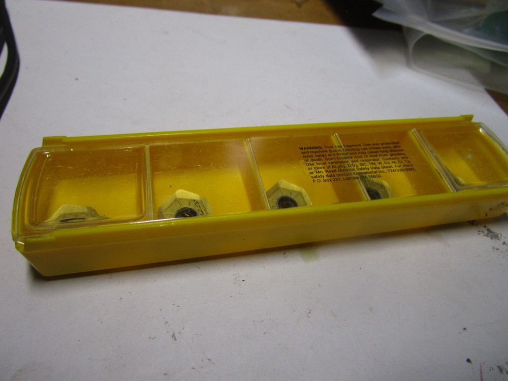 Kennametal XNGJ535ANSNGD3W KC725M Carbide Milling Insert TiN/TiCN Finish QTY 5