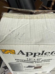 Appleton 14 In. X 33.5 Ft. Royal Brown over White Aluminum Trim Coil