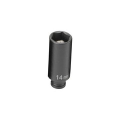 Grey Pneumatic 914MDG 1/4″ Drive Deep Metric Magnetic Impact Socket – 14mm