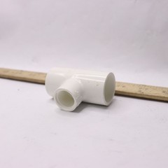 Charlotte Pipe and Foundry Reducing Tee PVC White Schedule 40 1-1/2x 1-1/2
