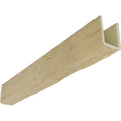 Ekena Millwork 5 1/2″W x 5 1/2″H x 96″L 3-Sided U-Beam Faux Wood Ceiling Beam
