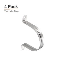 139x18x90mm Two Hole Strap – 4Pack – for 90mm Dia Pipe – 304 Stainless Steel