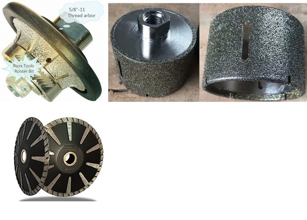Cutting Shaping Combo Kit 1-1/4″ radius bullnose Countertop Fabrication Tools