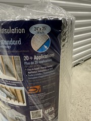 Reflectix 24″x 25 Foot Role of R21 Attic Wall Unfaced Reflective Roll Insulation