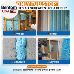 Fullstop Spray Foam Insulation Kit for Walls and Attic – 120 Board Ft/Sq.Ft. Per