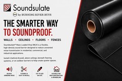 Soundsulate Mass Loaded Vinyl 1 lb Soundproofing Barrier Roll