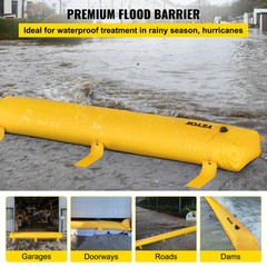 VEVOR Flood Barrier Hydro Barrier 24′ Length x 12″ Height for Water Diversion