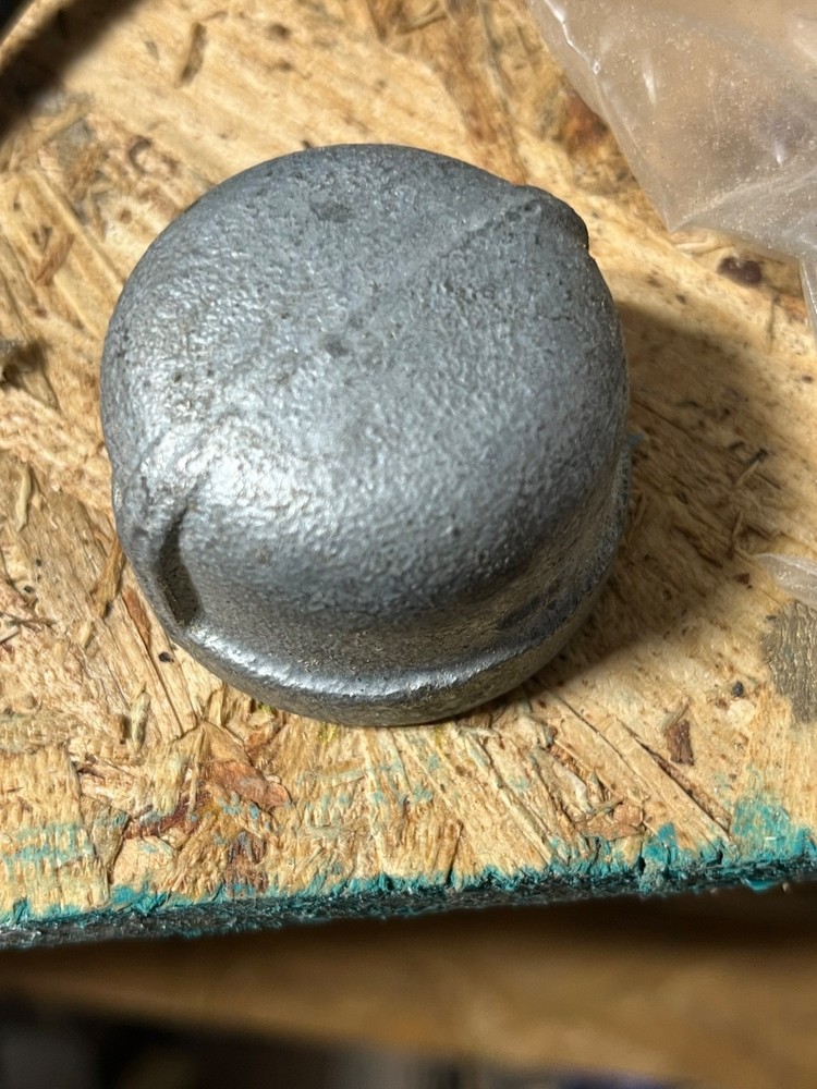 1 inch galvanized cap