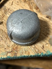1 inch galvanized cap