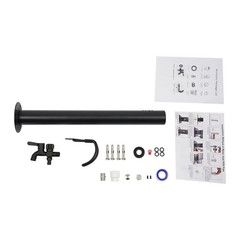 2-Outlets Outdoor Water Column Faucet Floor Mount Column Faucet Garden Faucet