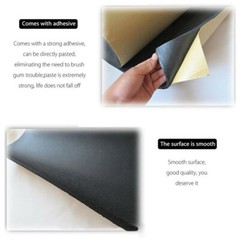 18Pcs Car Engine Bonnet Sound Proof Insulation Heat Mat Closed Cell Foams Black