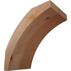 Ekena Millwork 6W X 10D X 10H Thorton Rough Sawn Knee Brace Western Red Cedar