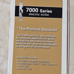 Hes Electric Strike Door Lock 7000 series ASSA ABLOY Faceplate