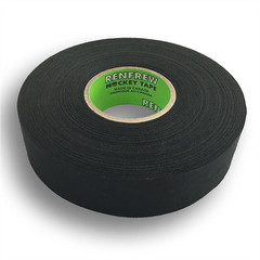 Chaos Safety Supplies Renfrew Cloth Hockey Tape, 1″ (Straight Edge Black, 25m l