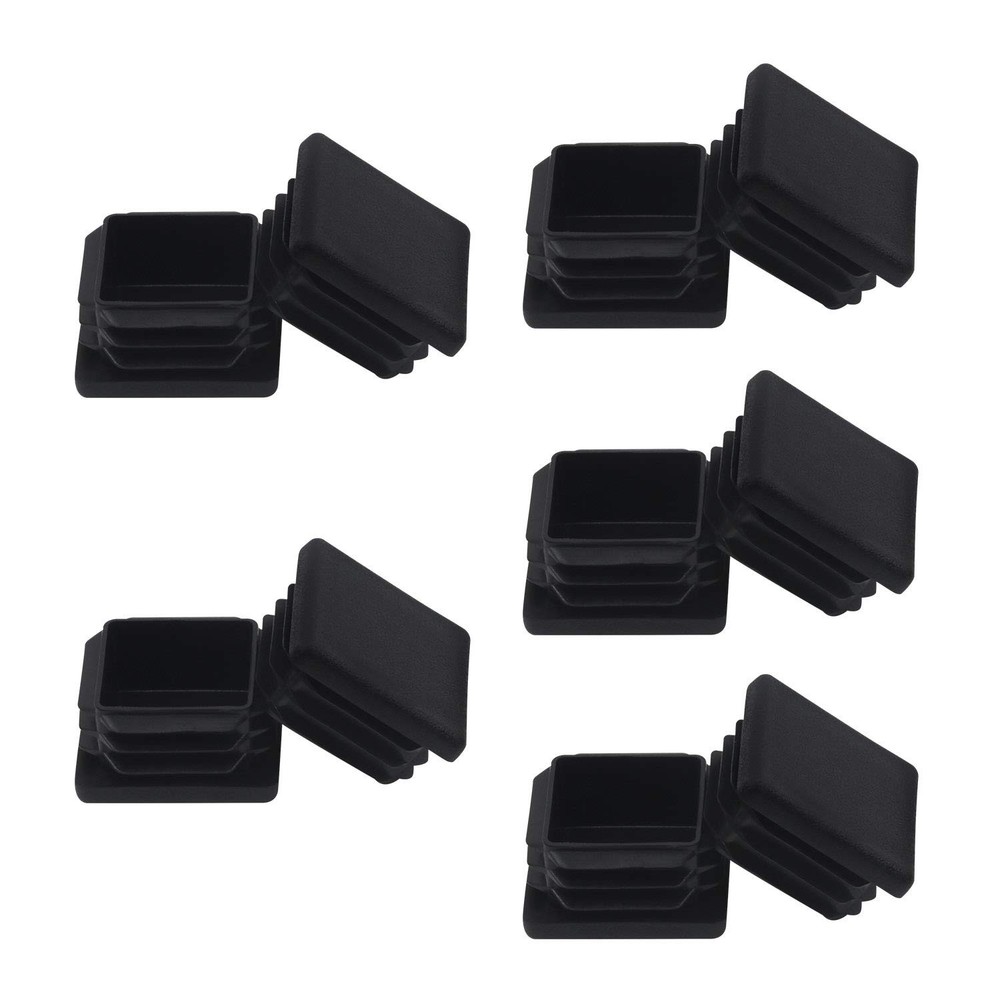 2″ 2X2 Square Tubing Plastic Plugs(10 Pack), 2″x2″ 2 Inch End Black