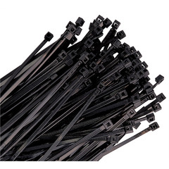 K Tool International Cable Zip Tie 18 Inch Black 50 Pack AR-18-120-0-L