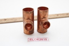 (2) 3/4″ x 3/4″ x 1/2″ Sweat Copper Tee Fitting 2 Pack