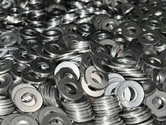 1,000 QTY! BULK LOT- FLAT WASHER STEEL ZINC PLATED 3/8″ ID X 3/4″ OD 1/16″ THICK