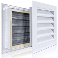 ForoGore 2 Pack 12″ x Gable Vent Opening: 10″ x 10″-2 Pack, White