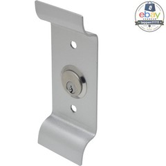 Exterior Pull Plate with Cylinder for Exit Device Aluminum