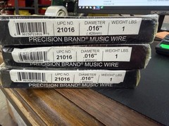 PRECISION BRAND 21016 Carbon Steel Wire, 0.016″, 1464’lg, 6gauge (LOT OF 3)