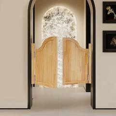 Partition Door Swing Solid Wood Door Partition Door for Shop Entrance Partition
