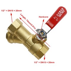 1/2″ 3/4″ 1″ BSP Brass Y Type Strainer Filter Ball Valve Equal Female Thread US