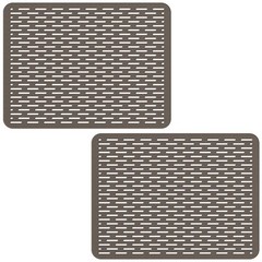 Bligli Mesh Sink Mat, 15.7 x 11.8inch Prtector 15.7″ x 11.8″, Clear Gray