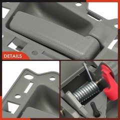 Interior Door Handles for WK Grand Cherokee 2005-2010 Gray 2-PC Set Rear