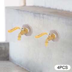 4x Drum Faucet Barrel Spigot, Stainless Steel Brass Barrel Faucet, for 55 Gallon
