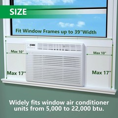 Window Air Conditioner,Side Insulated Foam Panel, Summer/Winter Heat and Draft I
