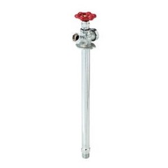 (4)-ProLine Chrome Plated Brass 1/2″ MIP x 3/4″ MHT 12″ Frost Free Sillcock