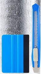 GARAGE DOOR REFLECTIVE INSULATION KIT PEEL AND STICK: 4 PANEL (21 X 4′)(6MM R8)