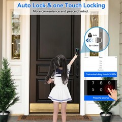 Smart Fingerprint Door Lock for Front – Keyless Entry smart door lock