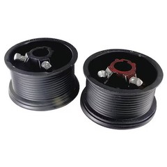 American Garage Door Supply 400-54Sc High Lift Drum, 4 In Coated, Keyed, Pk2