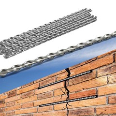 10 Pack 1/4″ x 40″ 304 Stainless Steel Helical Stitching Ties for Masonry Cra…