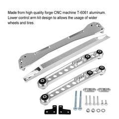 Rear Control Arm Suspension Kit for 1996-2000 Civic DX EX Si 1.6L Silver