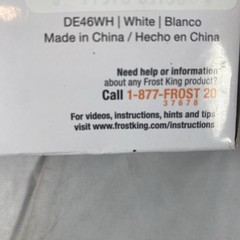 Frost King DE46WH Drain Away Plastic White Extension 2.88” H x 9” W x 4” L in