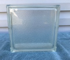 Glass Block Opaque Privacy 8 x 8 x 3 – Architectural / Craft Use NOS