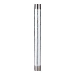 BK Products 565-120AH Malleable Black Galvanized Steel Nipple 1 MPT x 12 in.