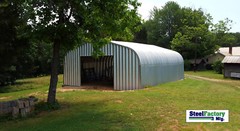 Steel Factory Mfg P30x45x15 Arch Garage Kit Metal Building Workshop