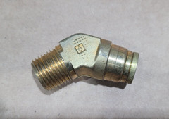 Parker Hannifin Press-NPT Brass Air Brake 45 Degree Elbow Fitting 3/4″ -12